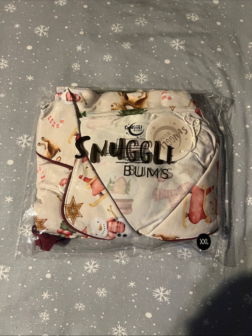 Snuggle bums Holly jolly Print Pajama set